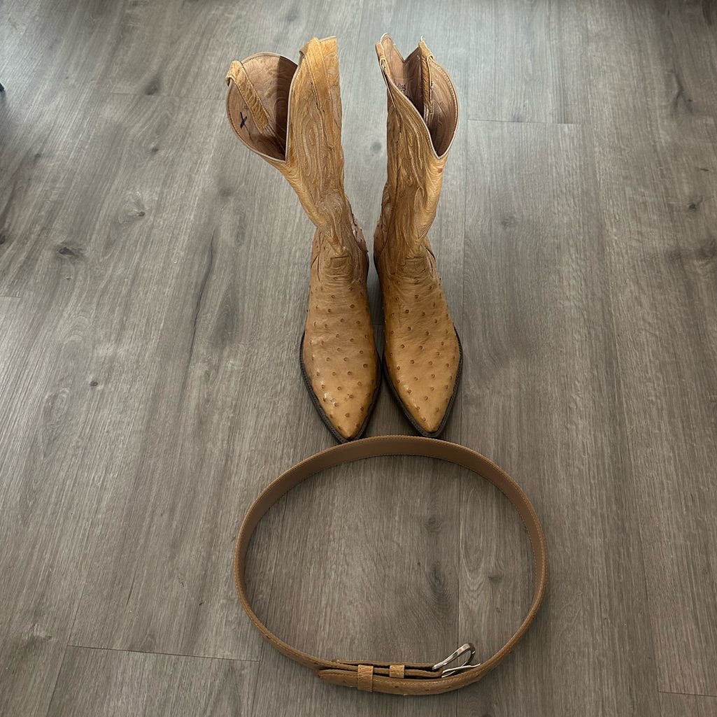 Sterling Ostrich Boots
